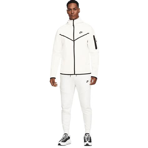 white nike tech tracksuit